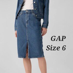 *SOLD*    NEW GAP DENIM SKIRT 6